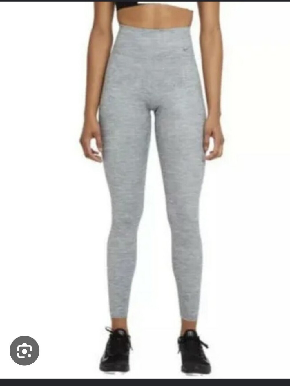Nike Heather Gray High-Waist Leggings
